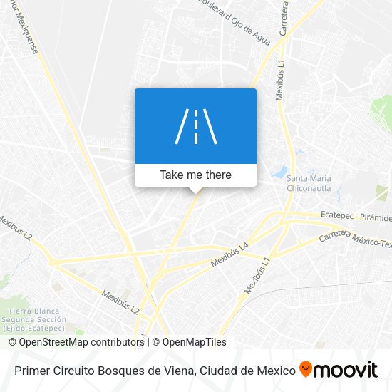 Mapa de Primer Circuito Bosques de Viena