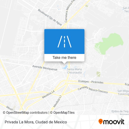 Privada La Mora map