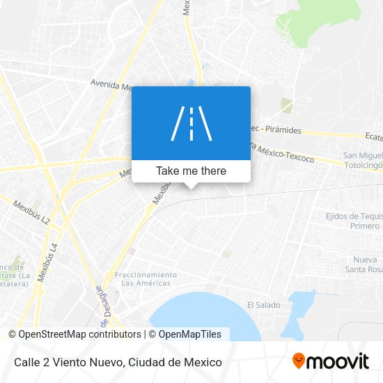 Mapa de Calle 2 Viento Nuevo