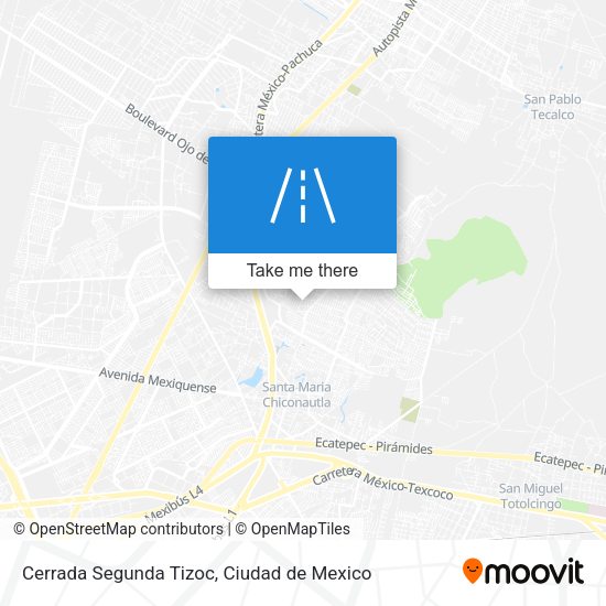 Mapa de Cerrada Segunda Tizoc