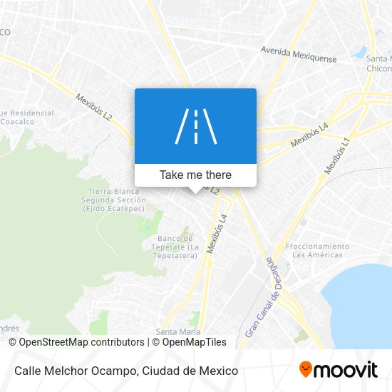 Calle Melchor Ocampo map