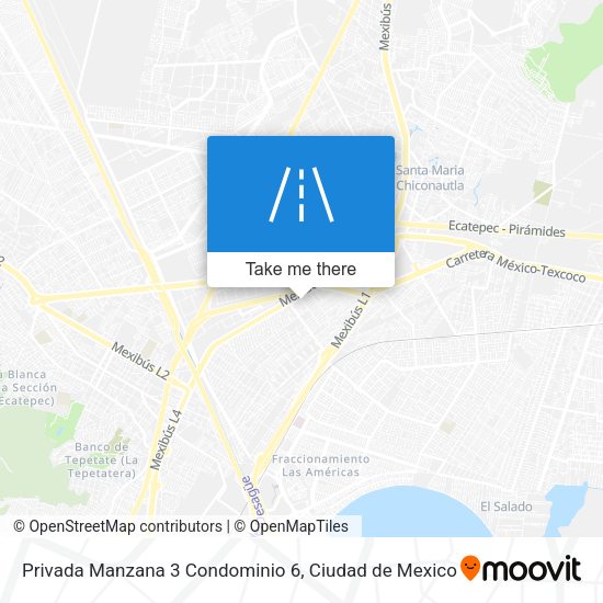 Mapa de Privada Manzana 3 Condominio 6