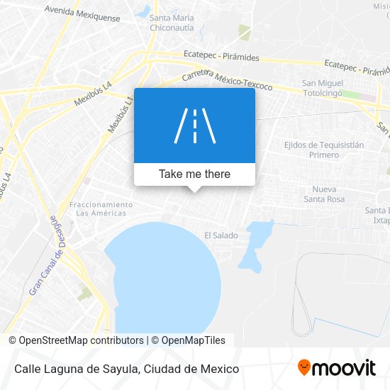 Mapa de Calle Laguna de Sayula