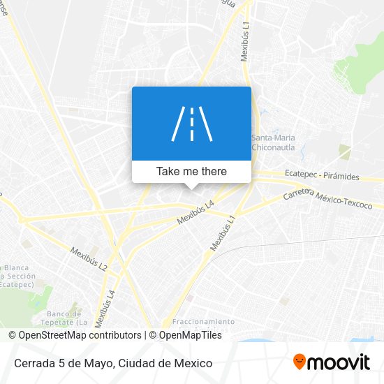 Cerrada 5 de Mayo map