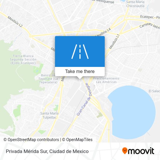 Privada Mérida Sur map