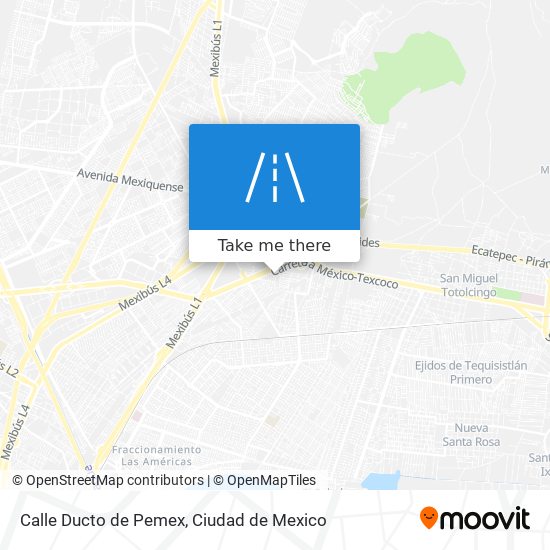 Calle Ducto de Pemex map