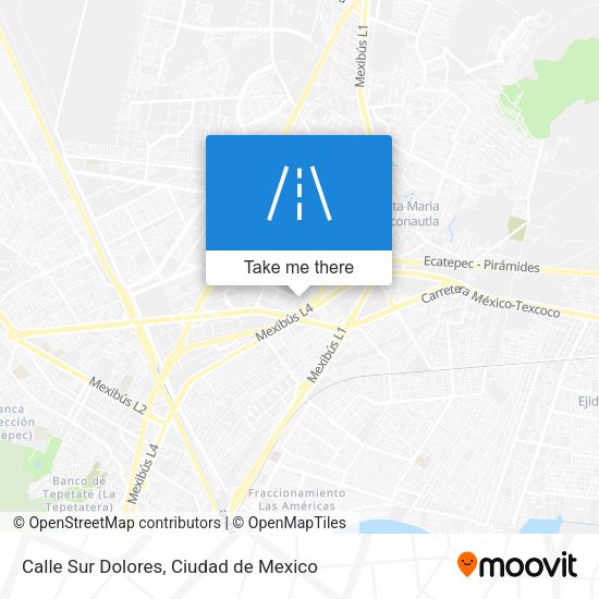 Calle Sur Dolores map