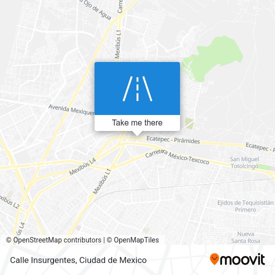 Mapa de Calle Insurgentes