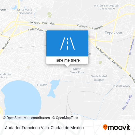 Andador Francisco Villa map