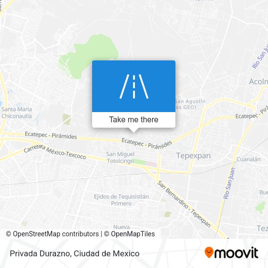 Mapa de Privada Durazno