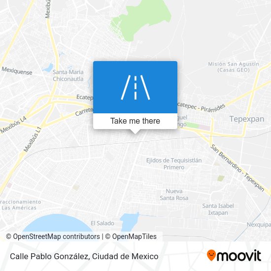 Mapa de Calle Pablo González