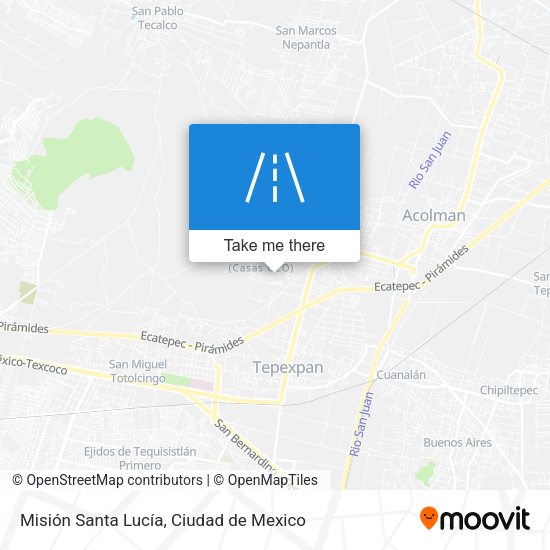 Mapa de Misión Santa Lucía