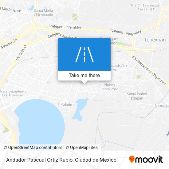 Mapa de Andador Pascual Ortiz Rubio