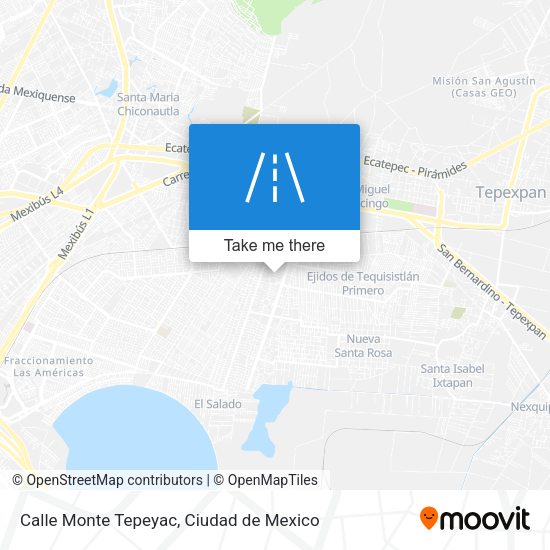 Calle Monte Tepeyac map