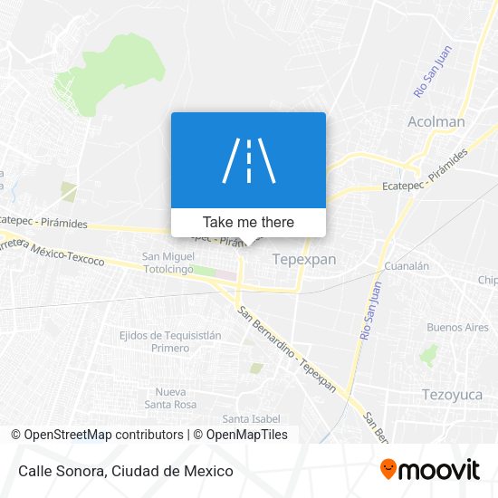 Calle Sonora map