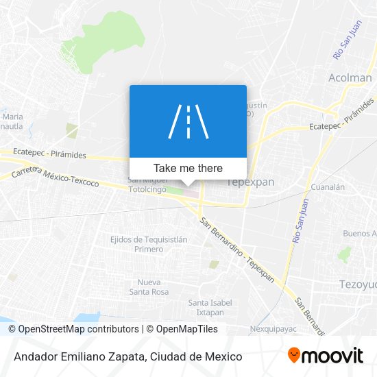 Mapa de Andador Emiliano Zapata
