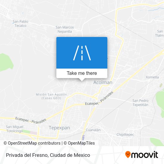Mapa de Privada del Fresno