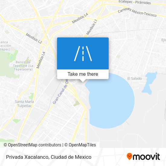 Privada Xacalanco map