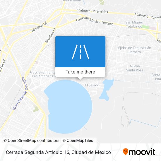 Mapa de Cerrada Segunda Artículo 16