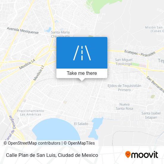 Mapa de Calle Plan de San Luis