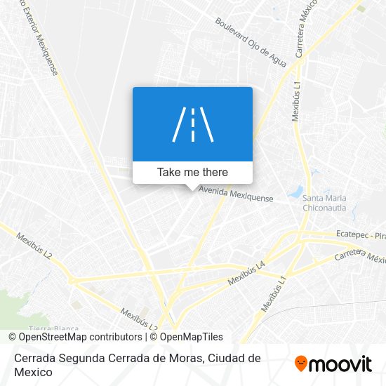 Mapa de Cerrada Segunda Cerrada de Moras