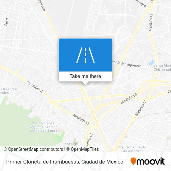 Primer Glorieta de Frambuesas map