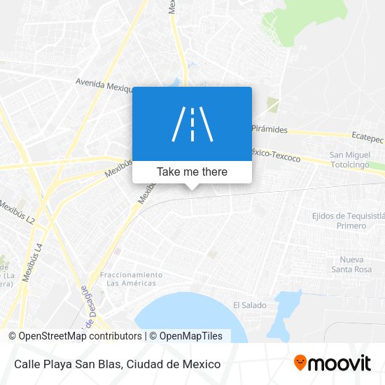 Calle Playa San Blas map