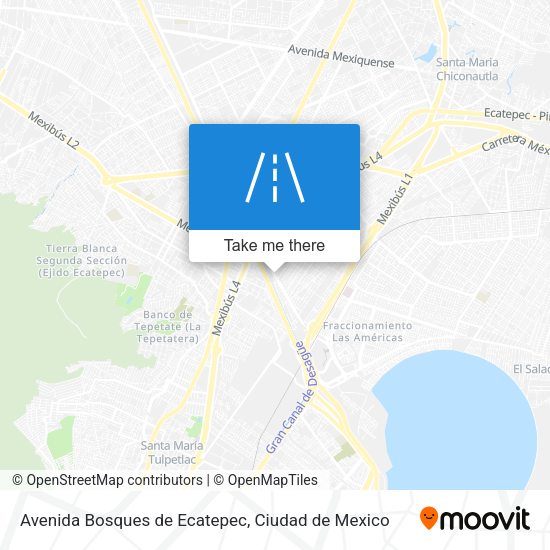 Mapa de Avenida Bosques de Ecatepec