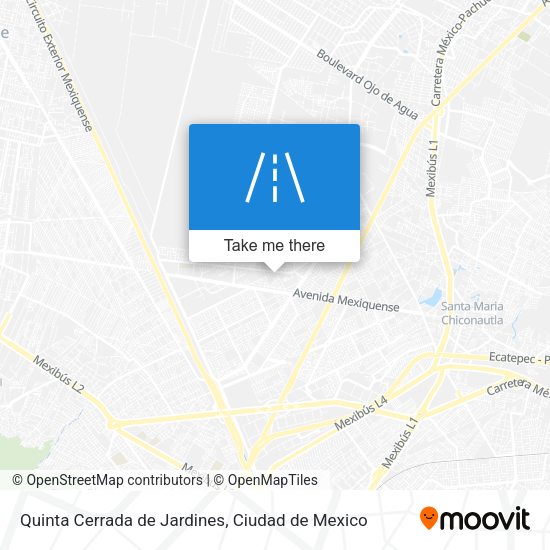 Quinta Cerrada de Jardines map
