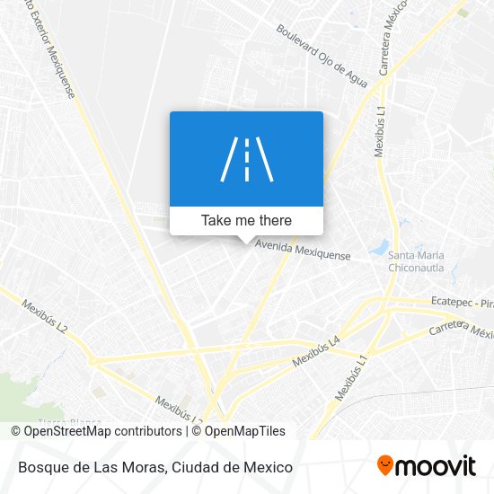 Bosque de Las Moras map