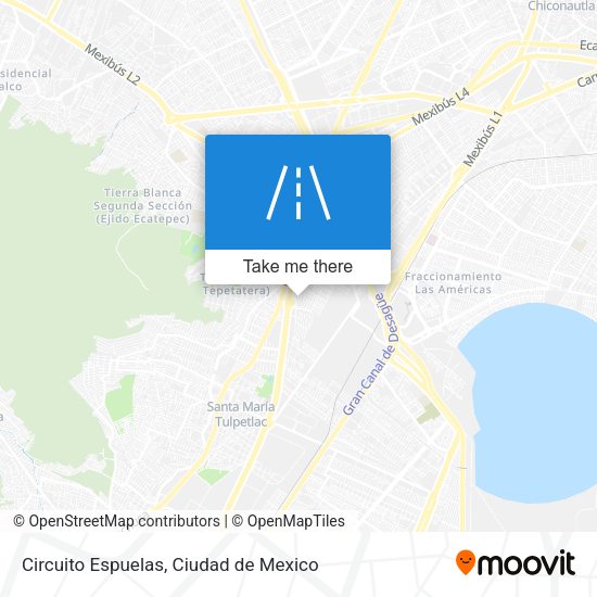 Circuito Espuelas map