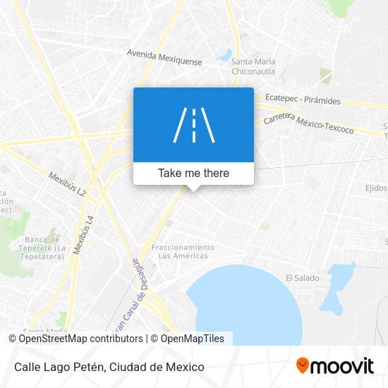 Mapa de Calle Lago Petén