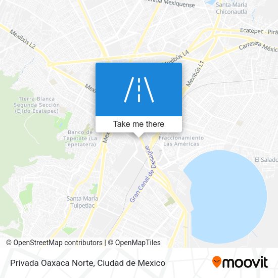 Mapa de Privada Oaxaca Norte