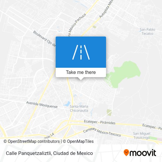 Mapa de Calle Panquetzaliztli