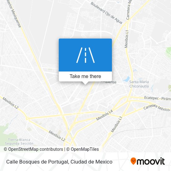 Mapa de Calle Bosques de Portugal