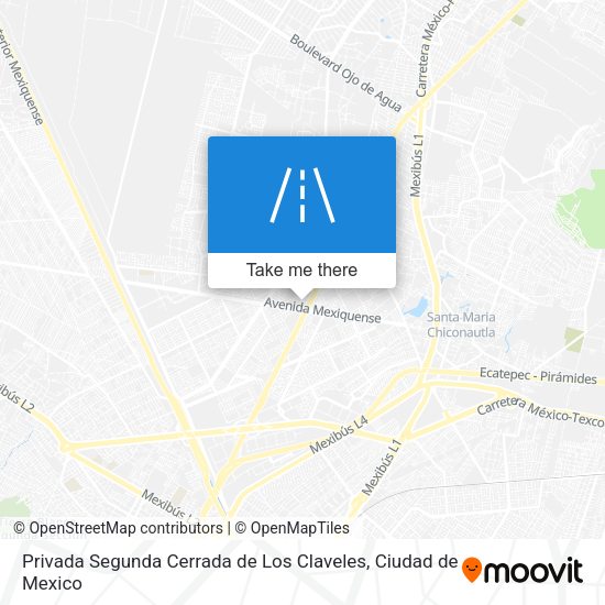 Privada Segunda Cerrada de Los Claveles map