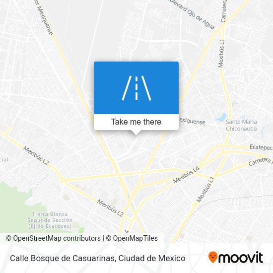 Mapa de Calle Bosque de Casuarinas