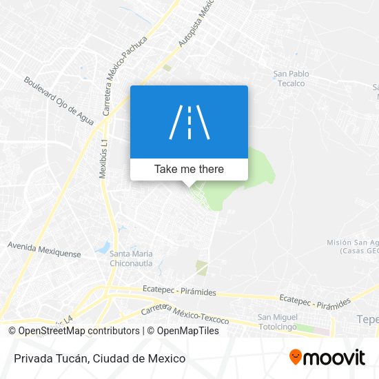 Privada Tucán map