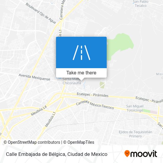 Calle Embajada de Bélgica map