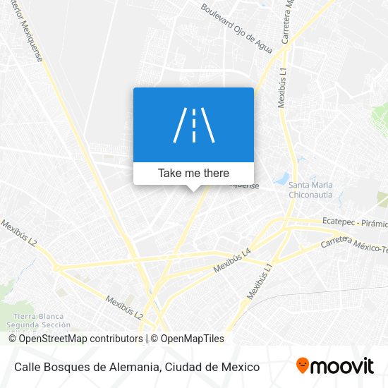 Mapa de Calle Bosques de Alemania