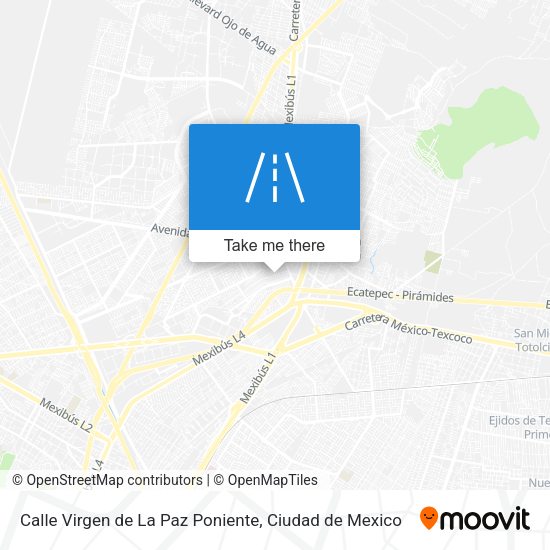 Calle Virgen de La Paz Poniente map