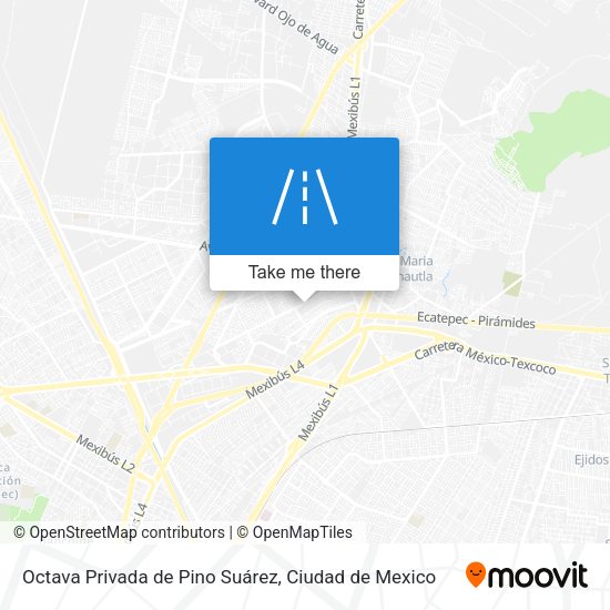 Mapa de Octava Privada de Pino Suárez