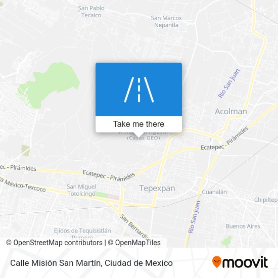 Calle Misión San Martín map