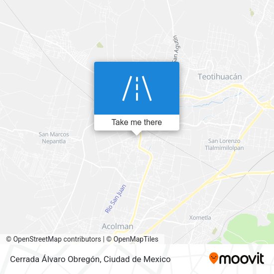 Mapa de Cerrada Álvaro Obregón
