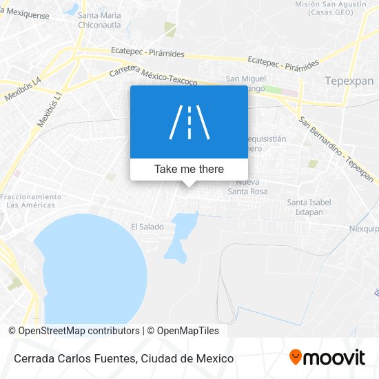Cerrada Carlos Fuentes map