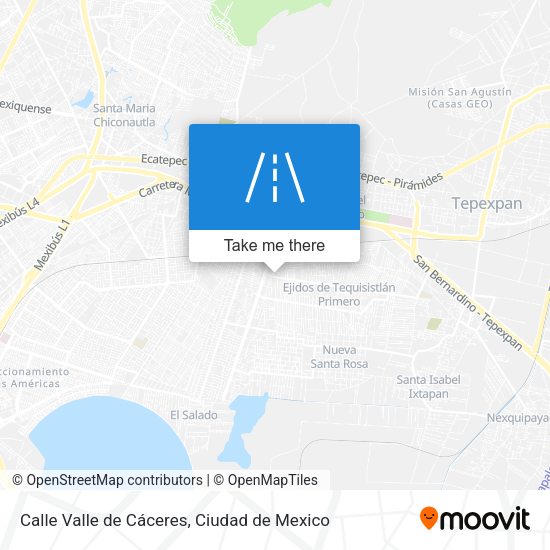 Calle Valle de Cáceres map