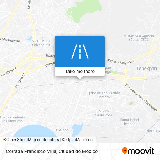Mapa de Cerrada Francisco Villa