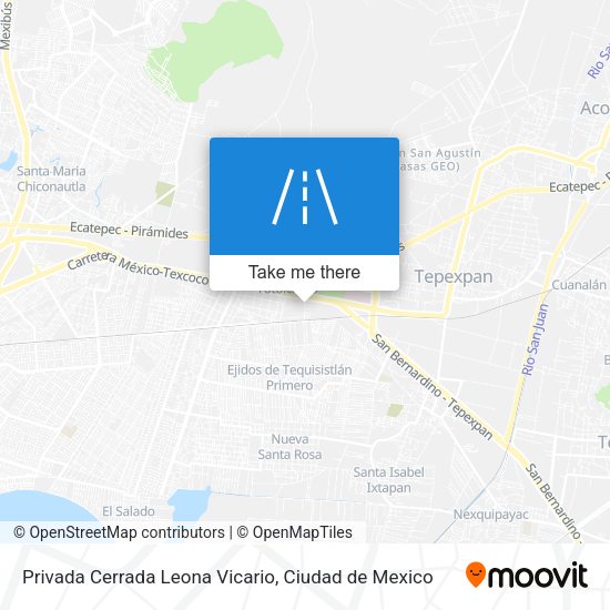 Privada Cerrada Leona Vicario map