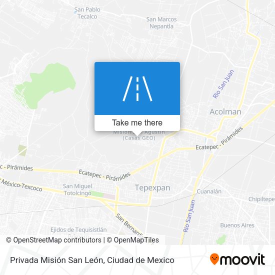 Privada Misión San León map