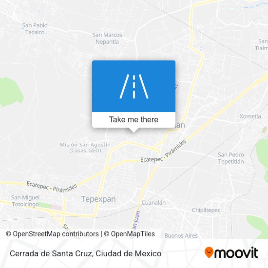 Cerrada de Santa Cruz map